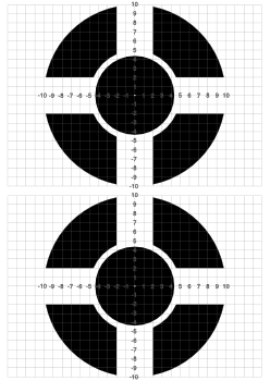 70 Cibles de Tir: 7 modèles de cible, Format A4